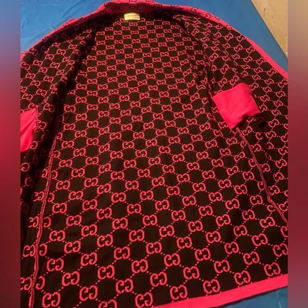 Gucci Monogram Button-Up long cardigan - Picture 4 of 8